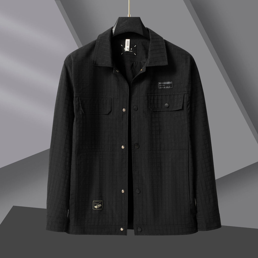 Plus-sized Size Plaid Jacket For Men