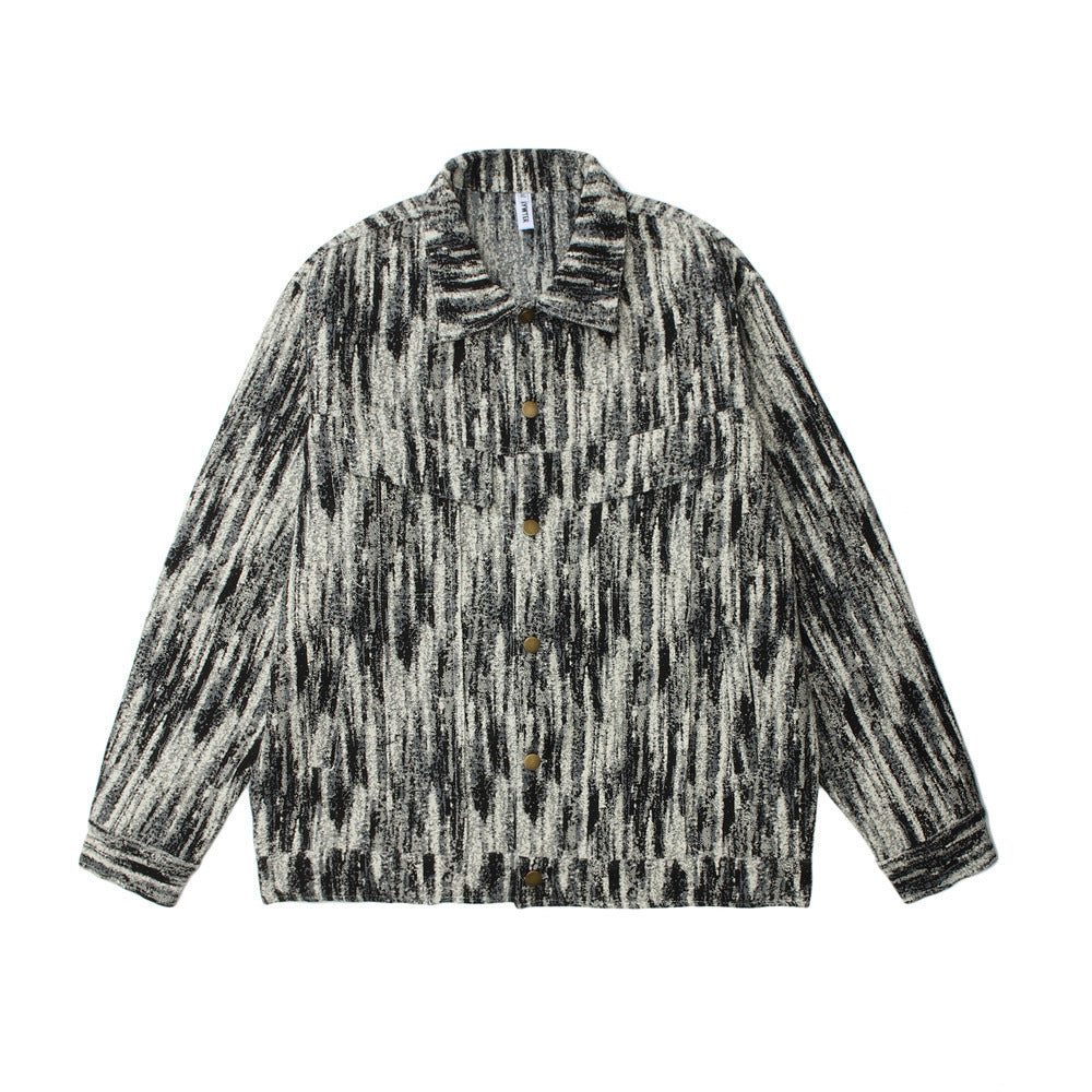 Tie-dye Gradient Jacket For Men