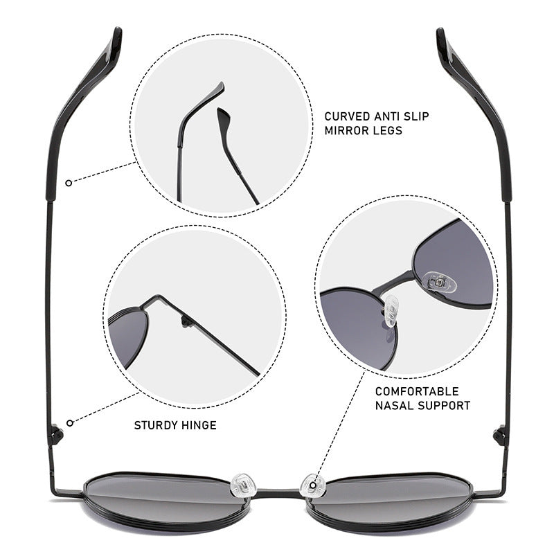 Round Metal Sunglasses UV400 Sunglasses
