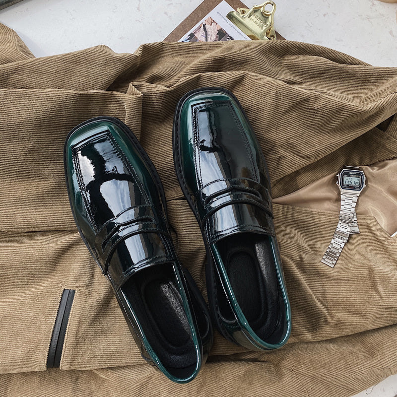 Men'S Shoes, Low-Top, Thick-Soled, Personality Trend, All-Match Spring New Breathable Footwear Korean Casual Leather Shoes For Men