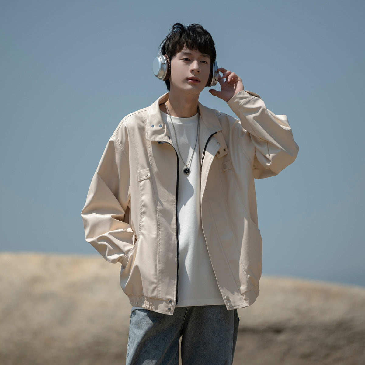 American Retro Leather Jacket For Men