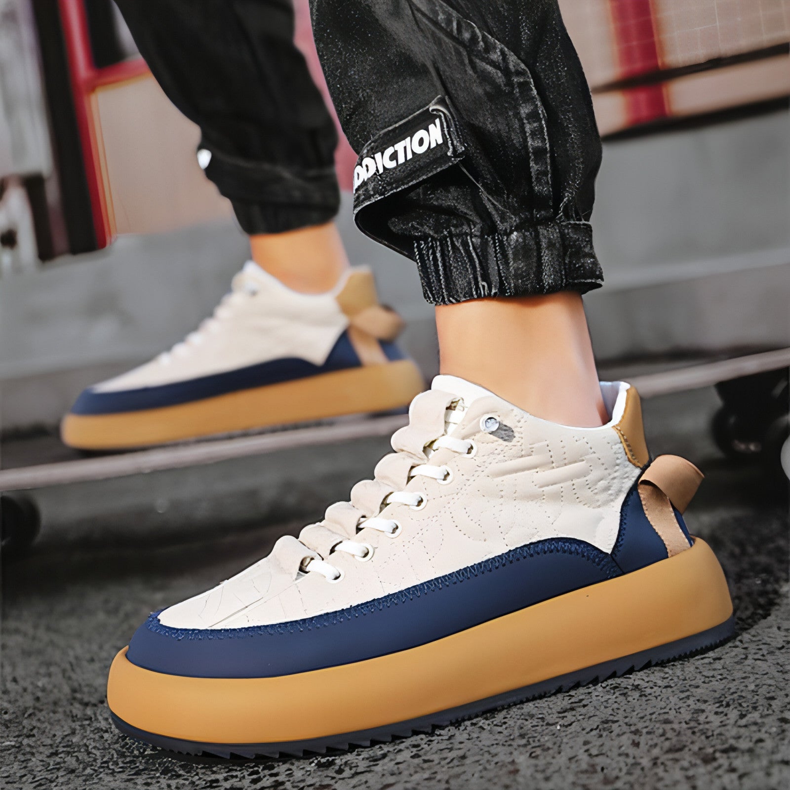 Sports Shoes Casual Lace Up Sneakers For Men