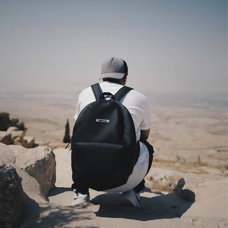 Double line backpack casual backpack