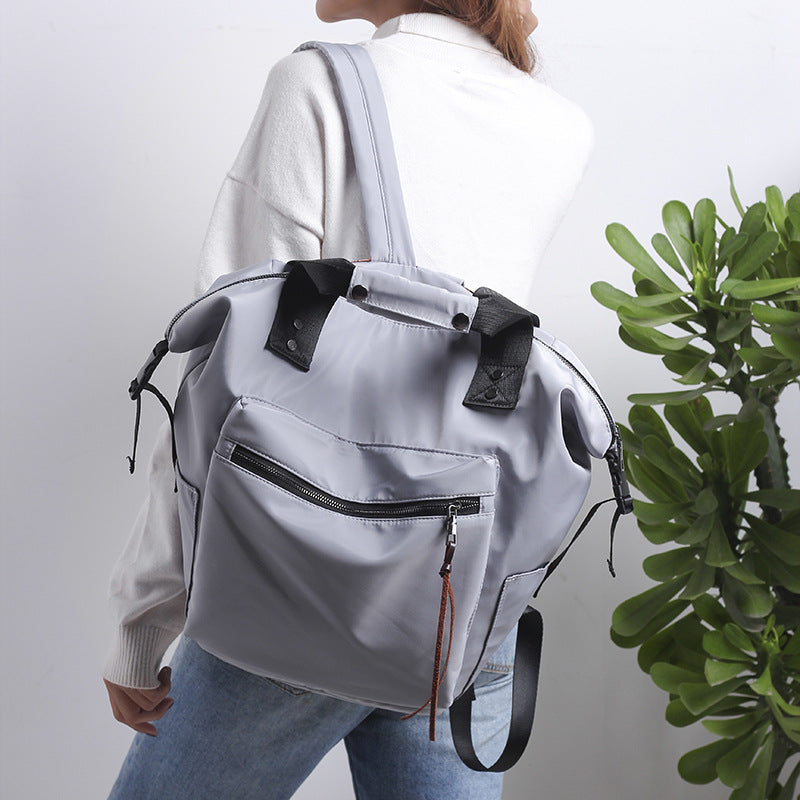 Fashion Nylon Waterproof Backpack Women Large Capacity Schoolbags