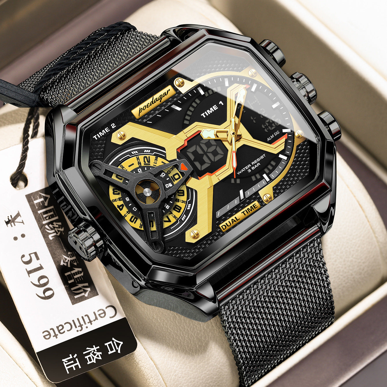 Multifunctional Waterproof Luminous New Men's Watch