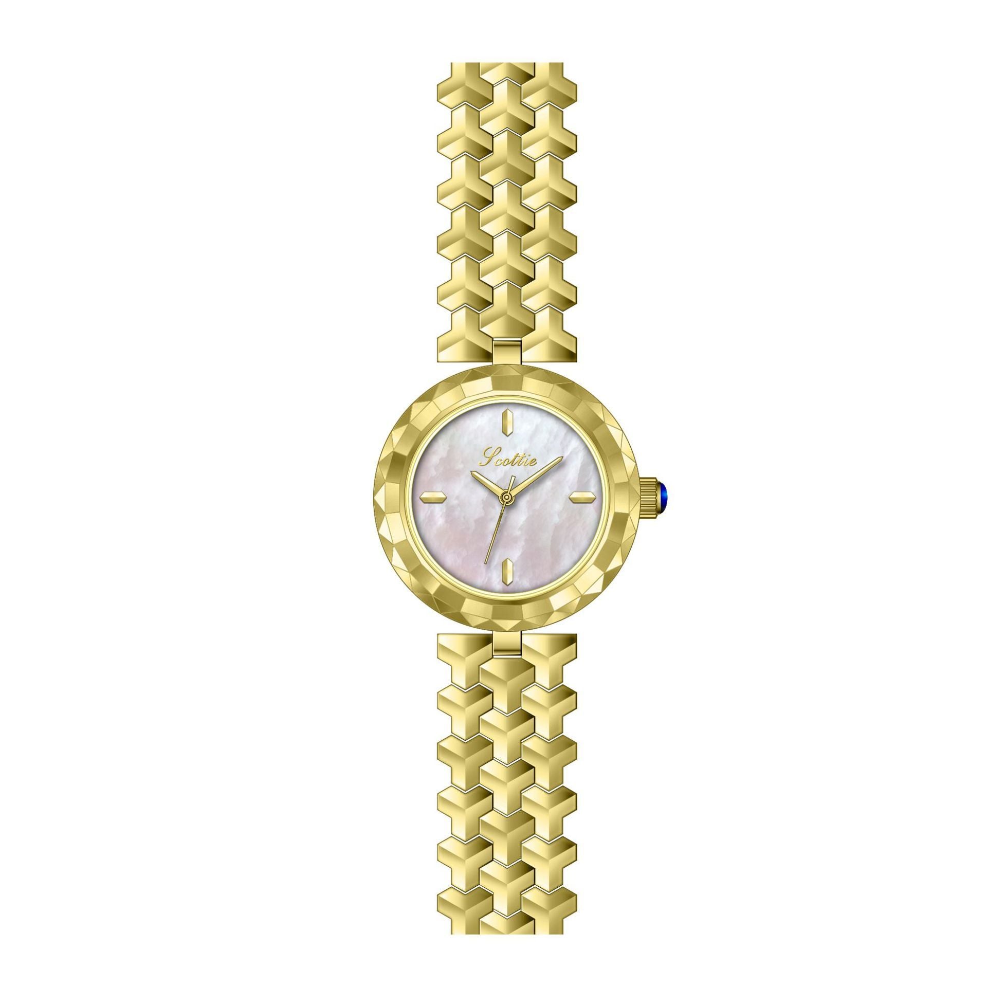 Middle Ancient Dial Diamond Women's Quartz Watch