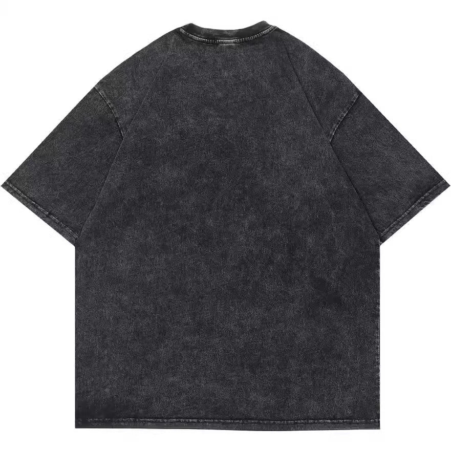 Retro Cotton-padded Clothes T-shirt Street Hip Hop Casual Short Sleeve Men Clothing Top