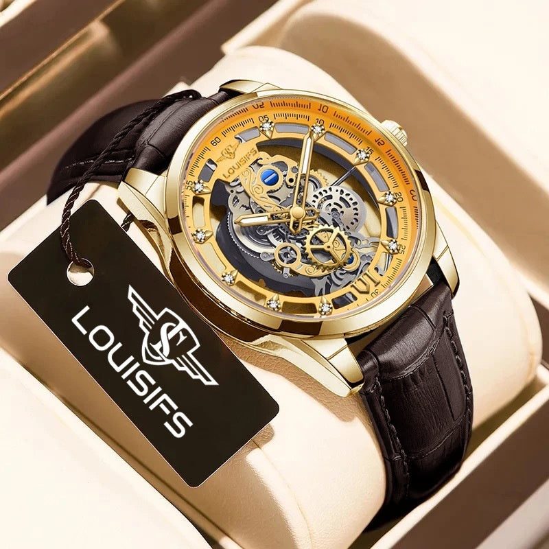 Swiss Double-sided Hollow Non-mechanical Men's Quartz
