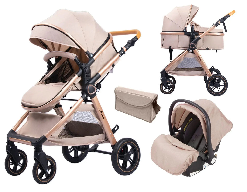 Kinderwagen Luxury Baby Stroller Pram 3 in 1 With Car Seat Poussette 3