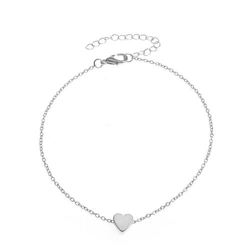 Trendy Beads Multilayer Summer Heart Anklet For Woman Bohemian Vintage