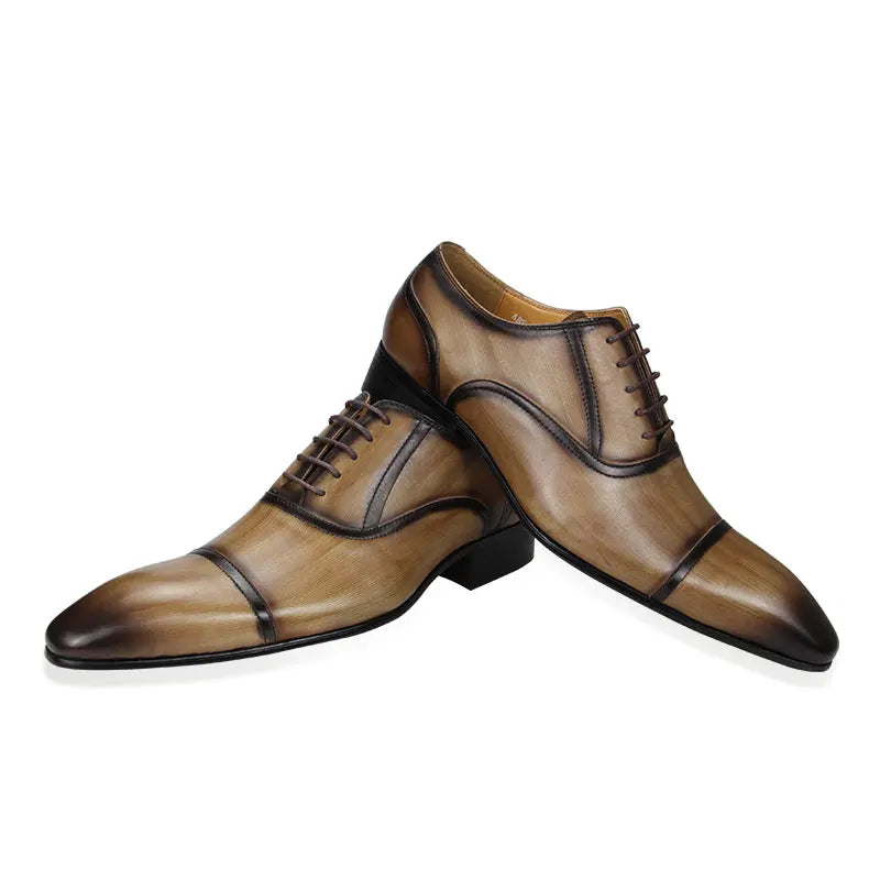 Men Leather Shoes Factory Custom Made Italian Designer Dress Shoe