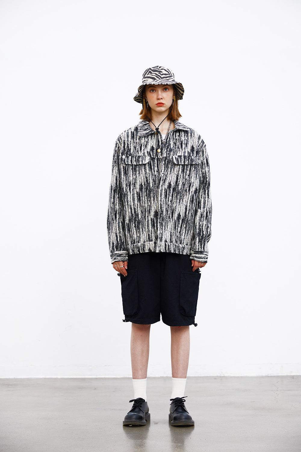Tie-dye Gradient Jacket For Men