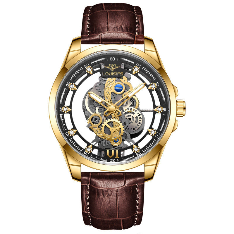 Swiss Double-sided Hollow Non-mechanical Men's Quartz