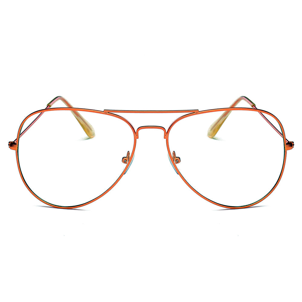 ENID - Trendy Aviator Clear Glasses Lens Sun Glasses