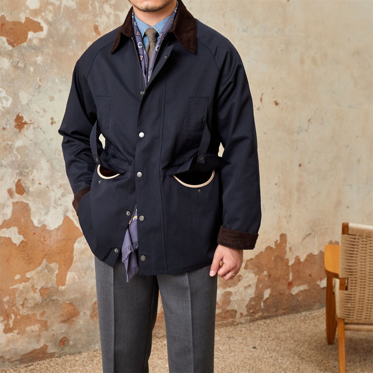 Vintage Waterproof Jacket Corduroy For Men