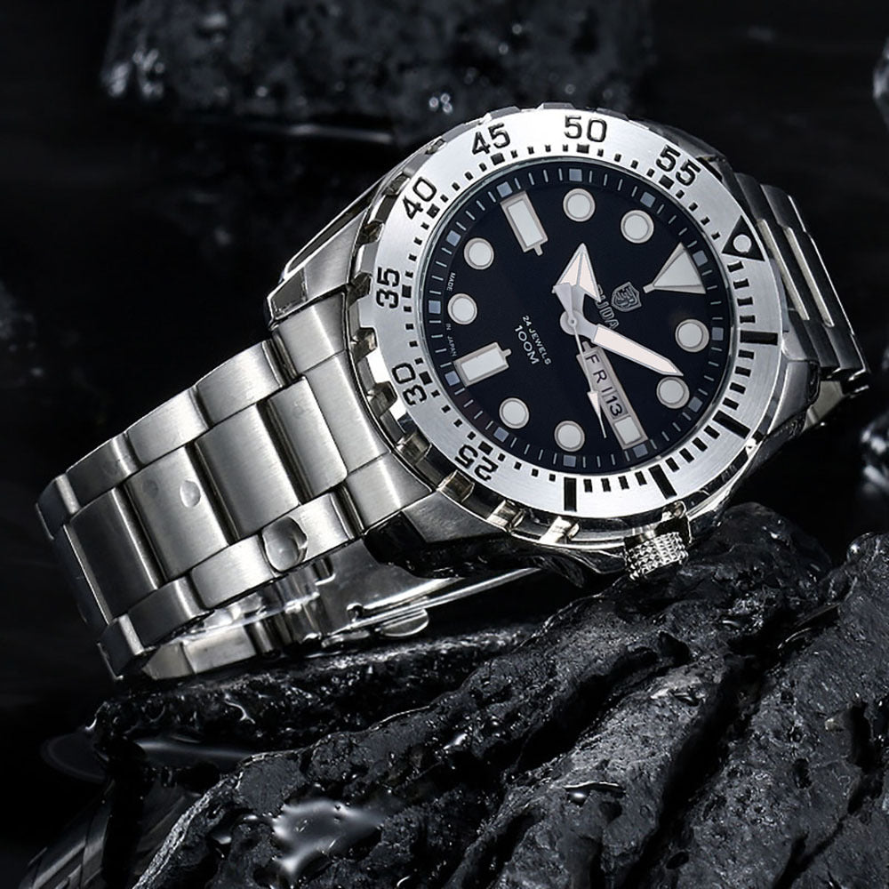Waterproof Luminous Quartz Movement Business Men's Watch