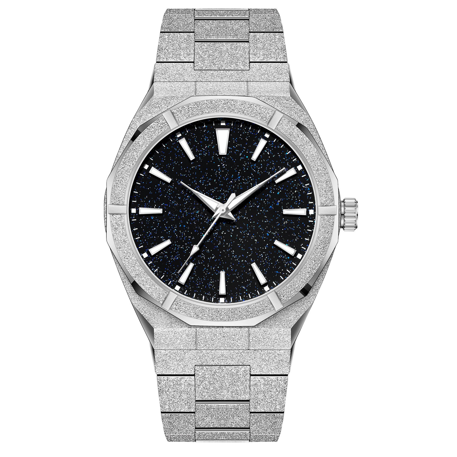 Business Men's Watch Stainless Steel Frosted Stainless Steel With Luminous