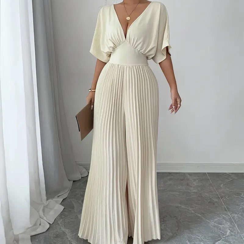 25 Edition – Pleated Wrap-Style Maxi Dress